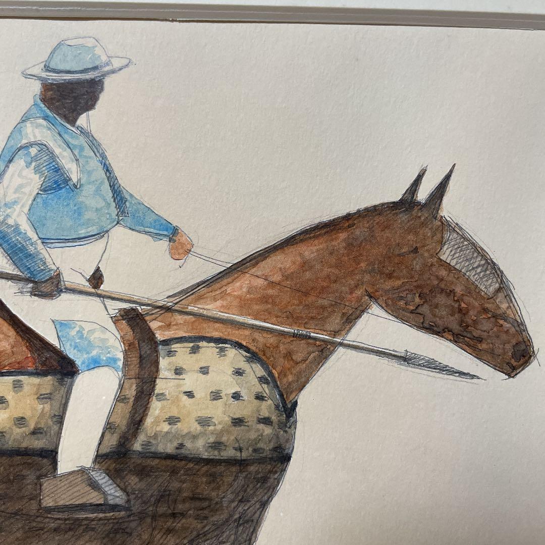 岬 和男『マタドール』ギャラリー越取扱作 水彩画 原画 真作保証 1点もの