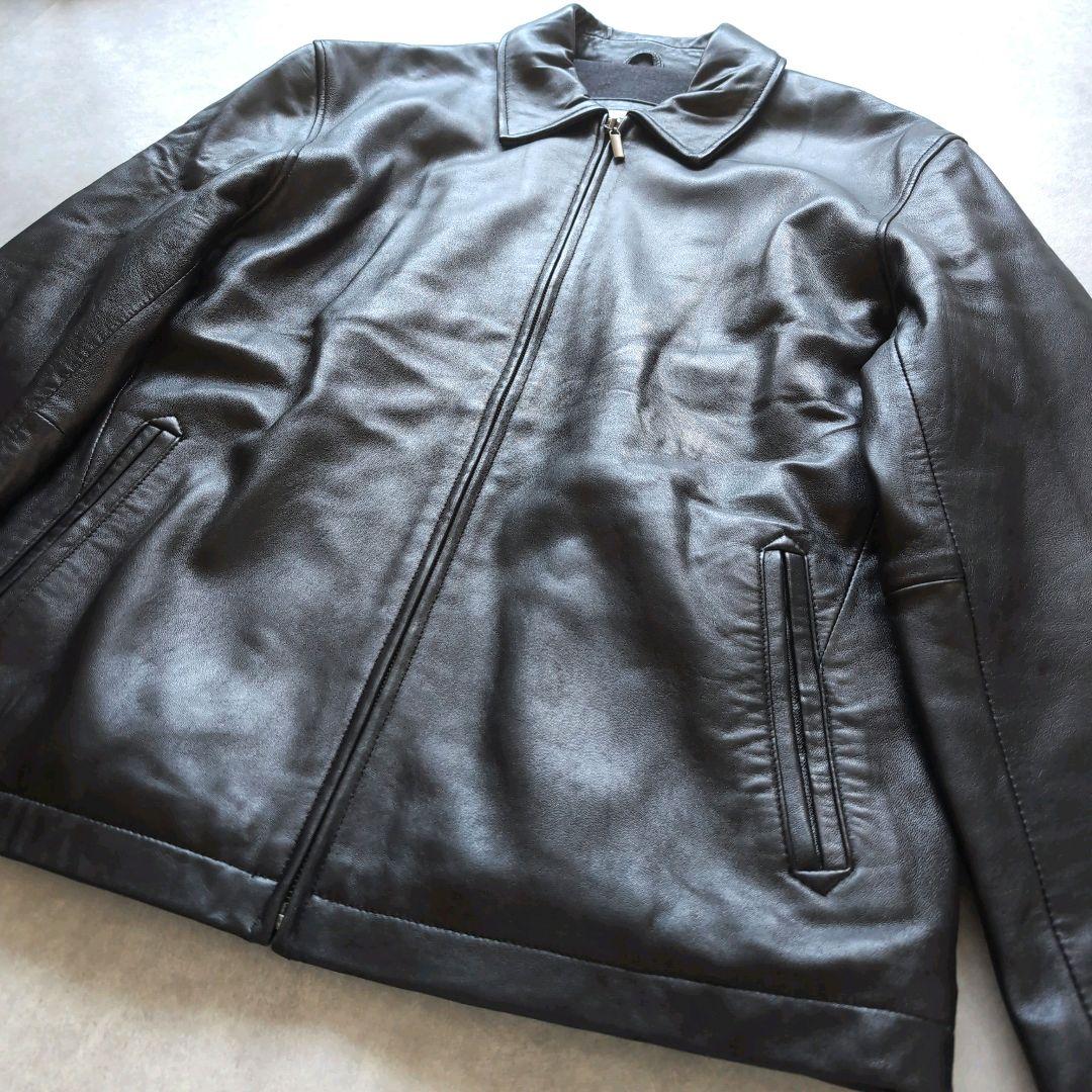 カルバンクライン リアルレザー シングルライダース ブラック Mサイズ