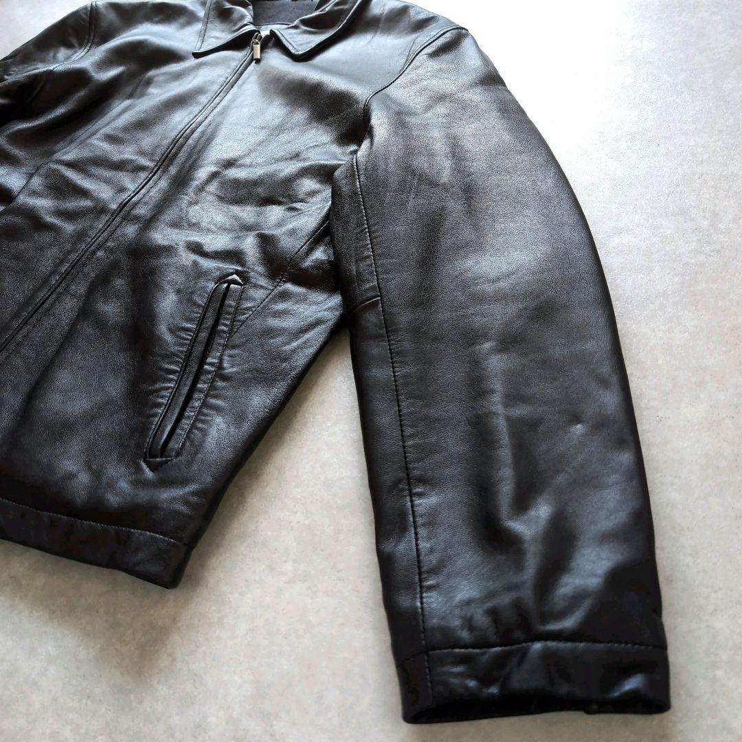 カルバンクライン リアルレザー シングルライダース ブラック Mサイズ