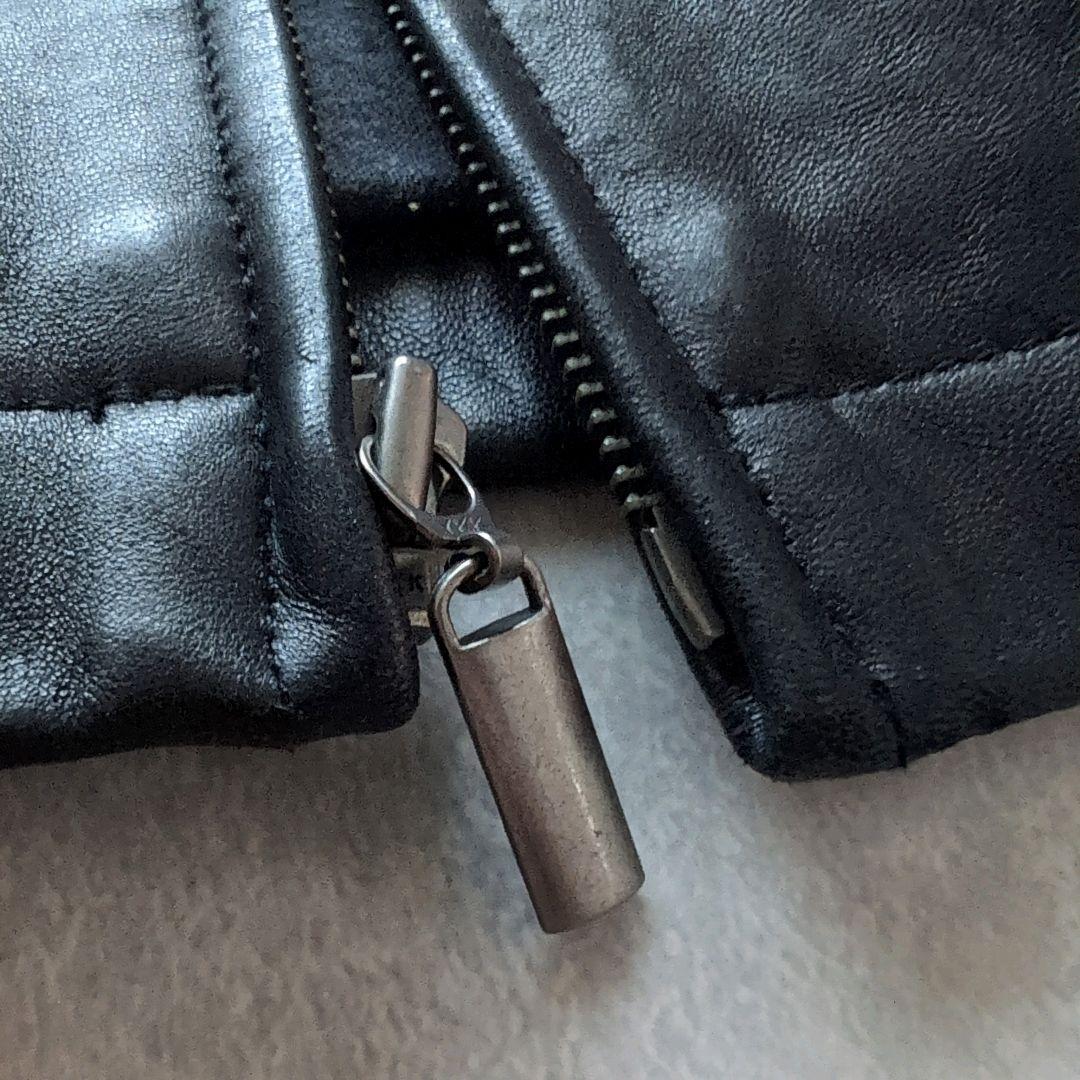 カルバンクライン リアルレザー シングルライダース ブラック Mサイズ