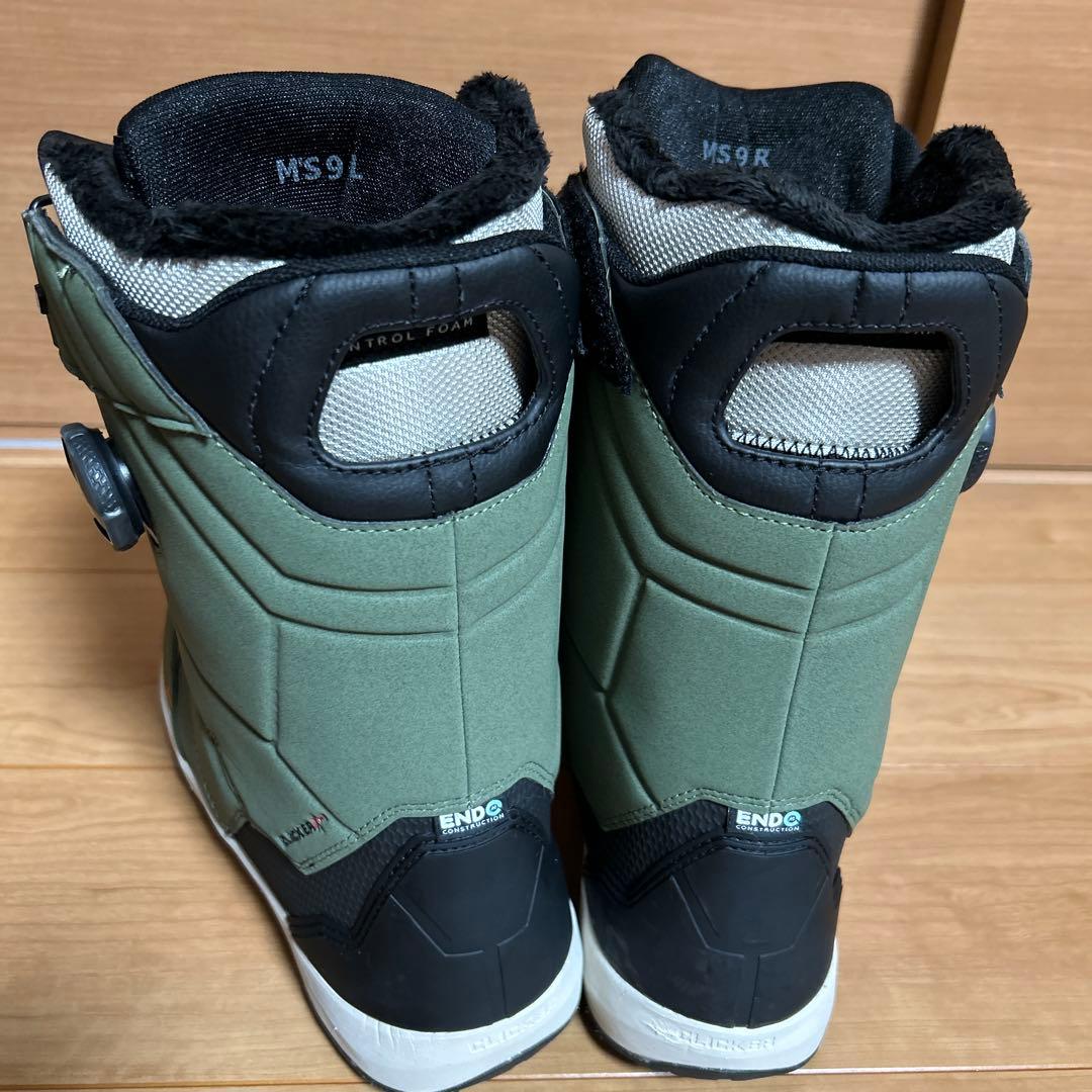 K2 clicker XHB オリーブ色 スノーボードブーツ ビンディング