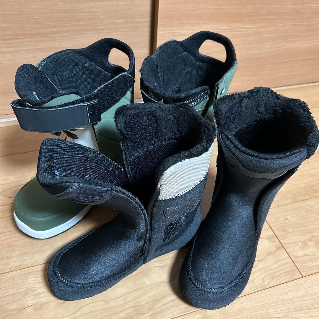 K2 clicker XHB オリーブ色 スノーボードブーツ ビンディング