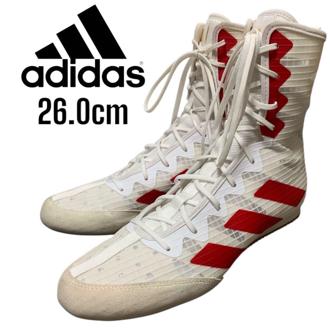 美品！アディダス ボクシングシューズ adidas Box Hog 4 ホワイト