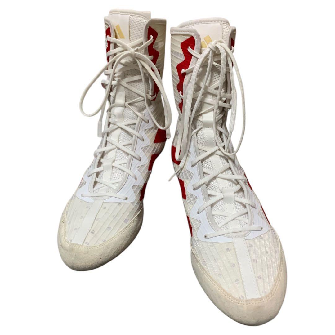 美品！アディダス ボクシングシューズ adidas Box Hog 4 ホワイト