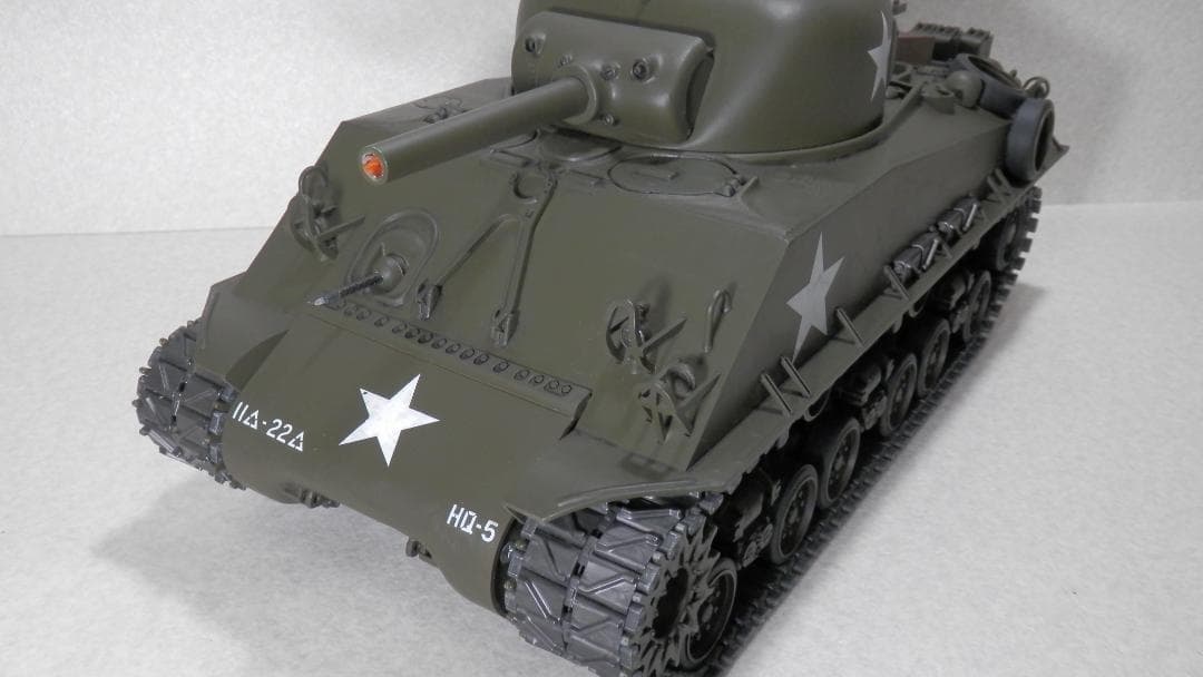 １／１６スケール　RC戦車組立済み　Ｍ４シャーマン　フルオペ　２ｃｈプロポ付き