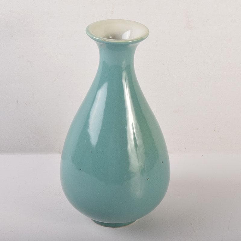 中国　大明正徳年製　青磁　玉壺春瓶　N　6999