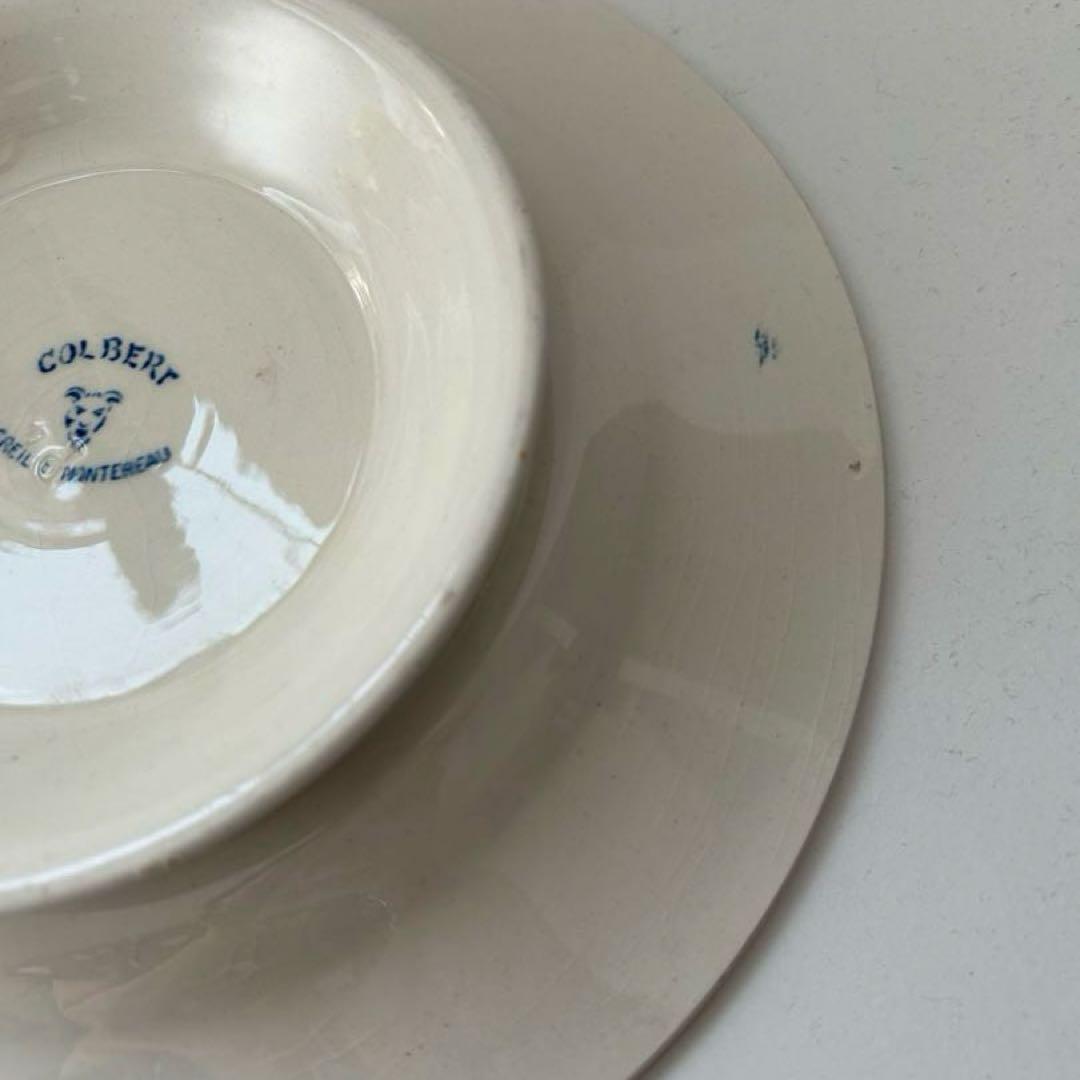 【美品】クレイユモントロー　コルベール　コンポティエ　フランスアンティーク