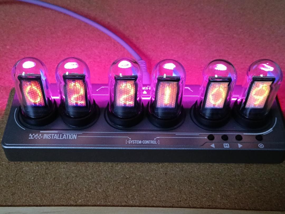 ニキシー管時計 パタパタ時計エミュレート IPS液晶