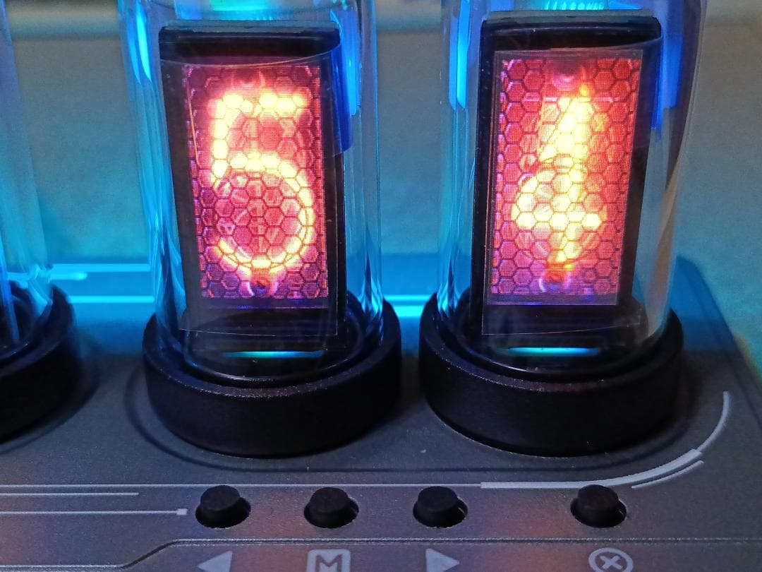 ニキシー管時計 パタパタ時計エミュレート IPS液晶