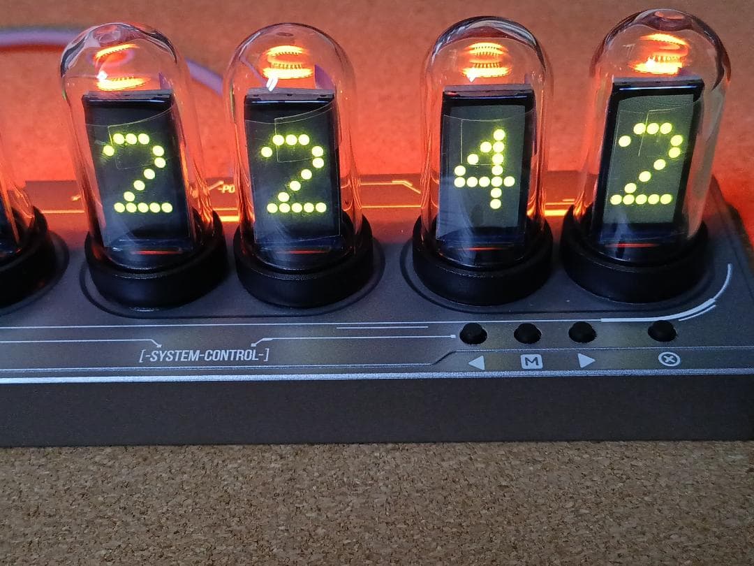 ニキシー管時計 パタパタ時計エミュレート IPS液晶