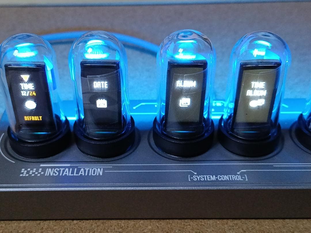 ニキシー管時計 パタパタ時計エミュレート IPS液晶