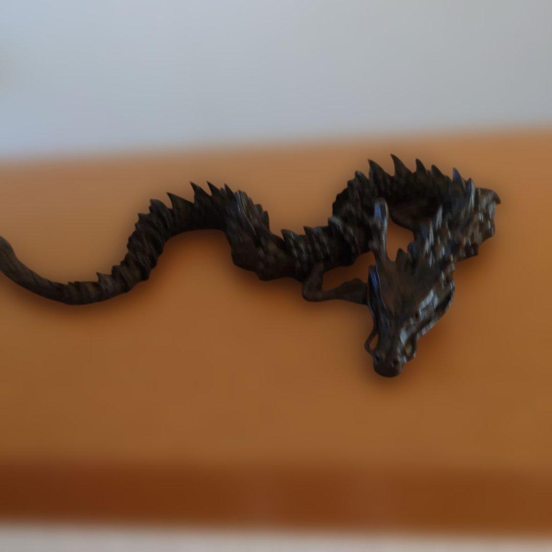 銅製　龍　自在　在銘