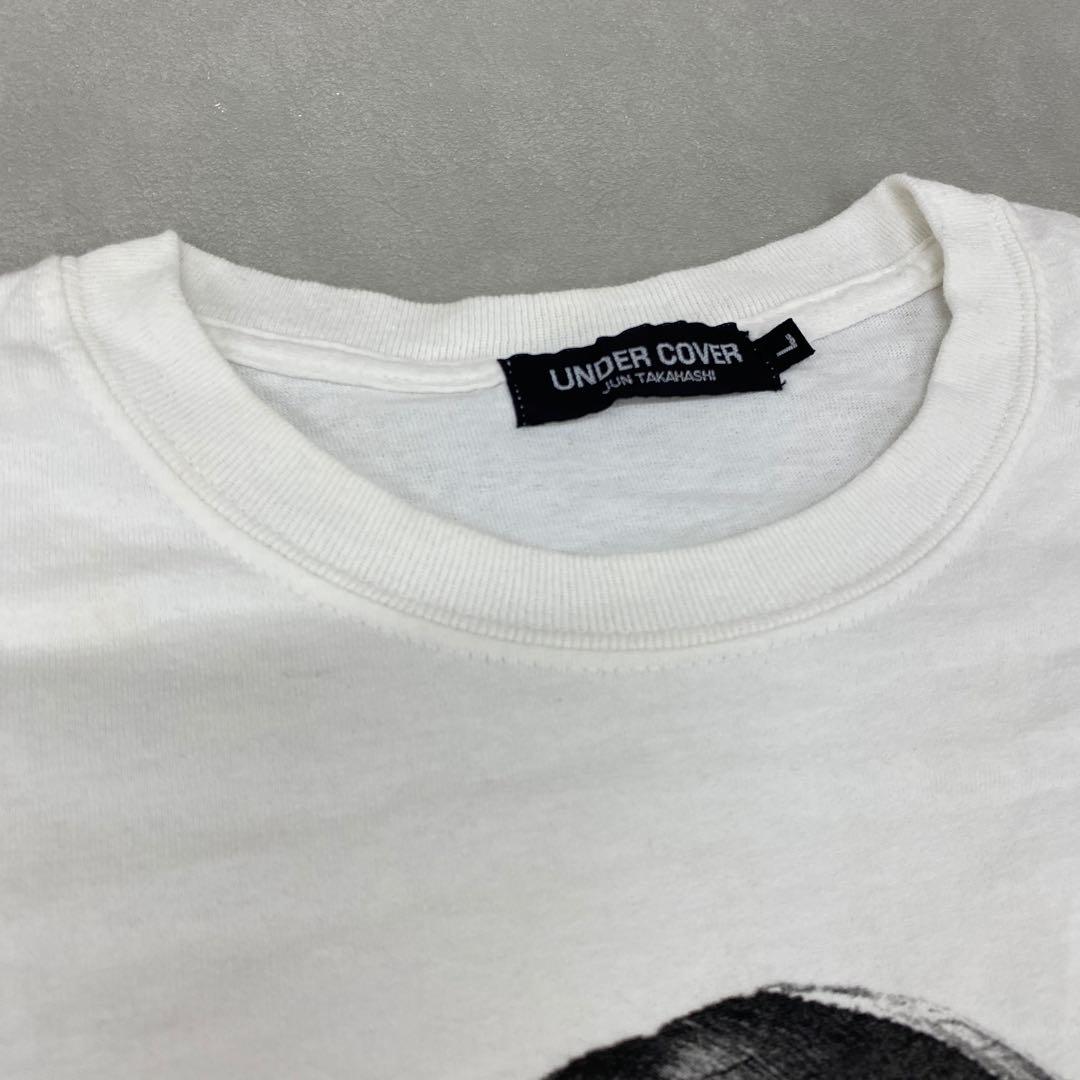 P863＊ アンダーカバー メンズ 半袖 プリント Tシャツ Lサイズ ホワイト