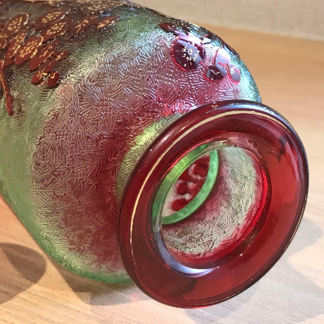 上級品稀少オールドバカラBaccaratローズヒップRosehip野薔薇香水ビン