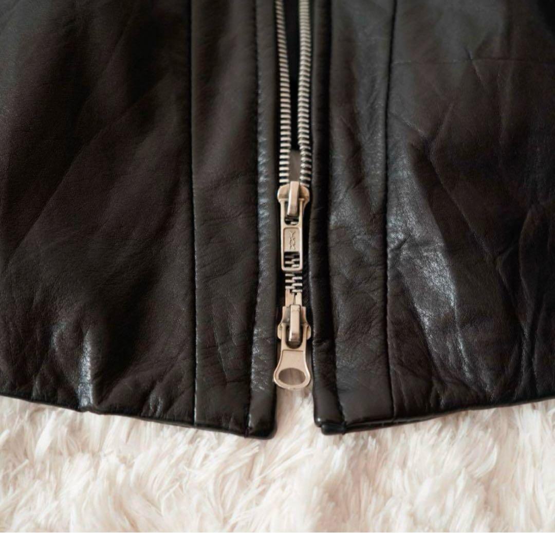 EKAM エカム シングルライダースジャケット ラムレザー 羊革