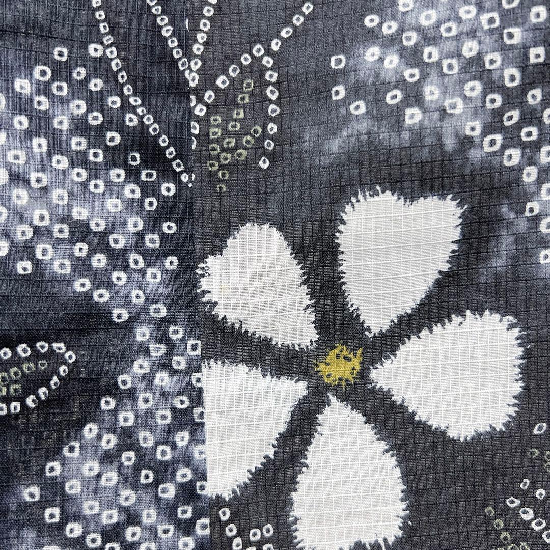 浴衣　綿紅梅　花模様　鹿子　ぼかし染　グラデーション　着物　013k