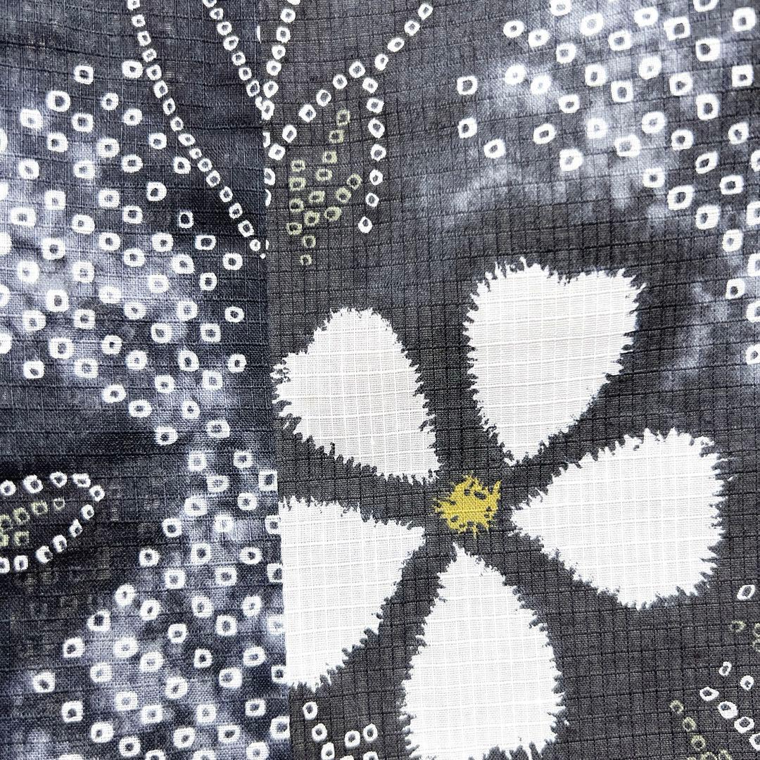 浴衣　綿紅梅　花模様　鹿子　ぼかし染　グラデーション　着物　013k