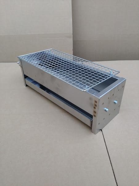 5日以内に発送します ★ 未使用品 ガス焼鳥機 焼き網付き 送料無料 海鮮魚介類