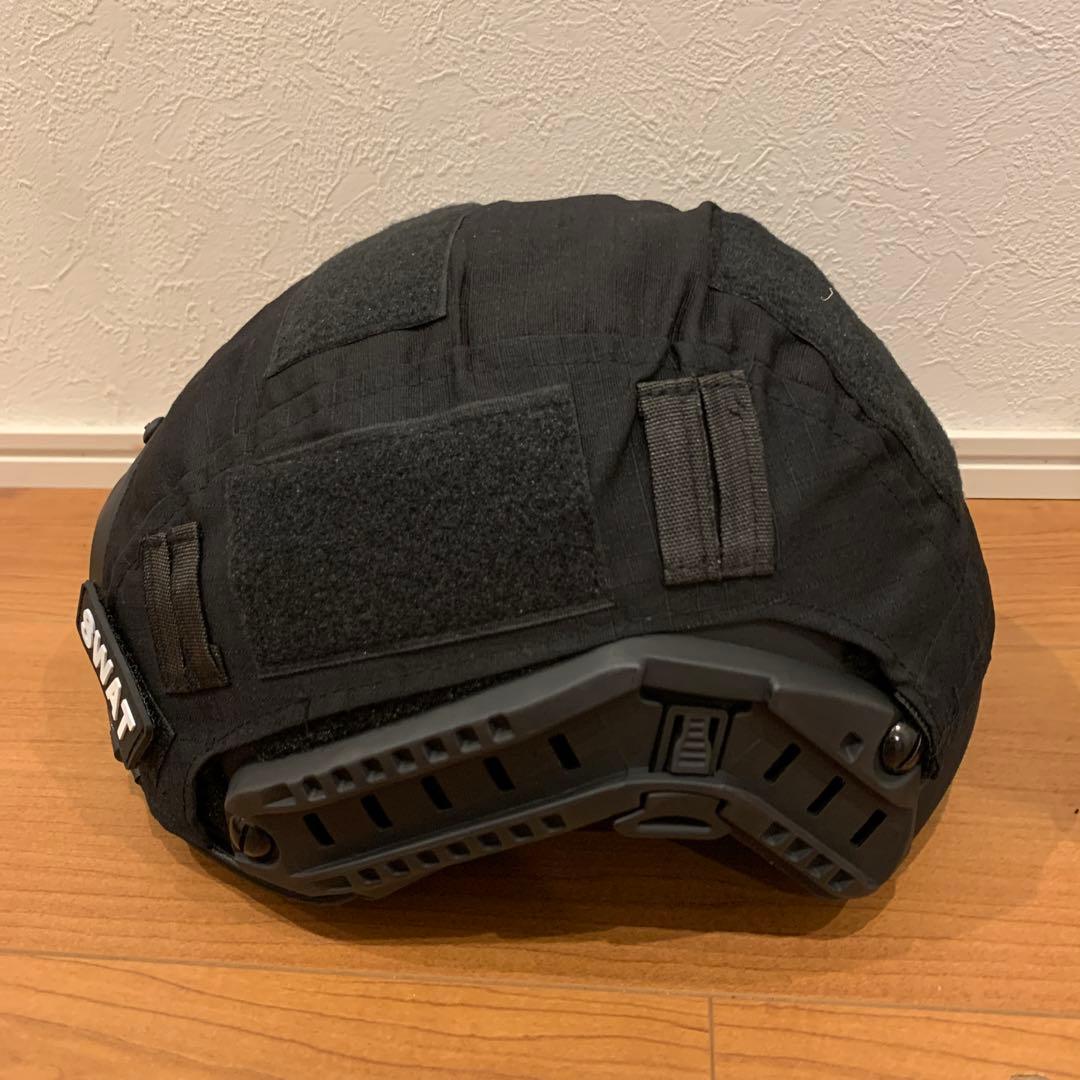 チームウェンディ タイプ ヘルメットレールアダプター付き サバゲー装備 ブラック