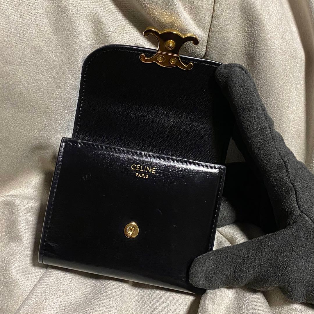 CELINE スモールフラップウォレット トリオンフ