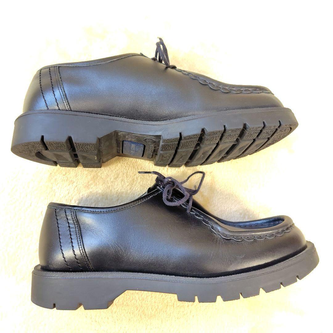 極美品 クレマン パドロール チロリアンシューズ モカシン ブラック 40 革靴