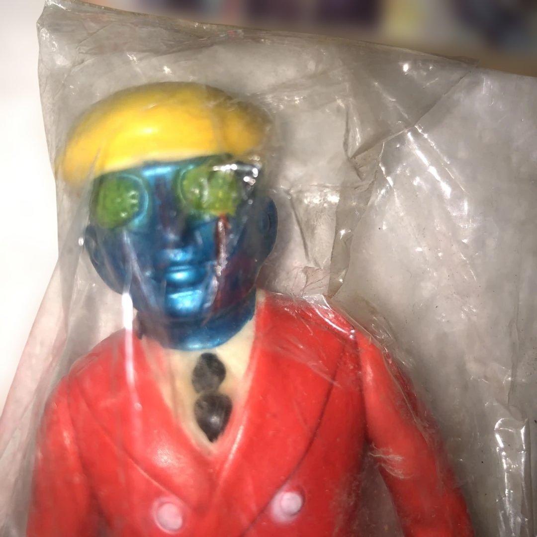 放送当時物　無版権　パチモノ ソフビ　ロボット刑事K