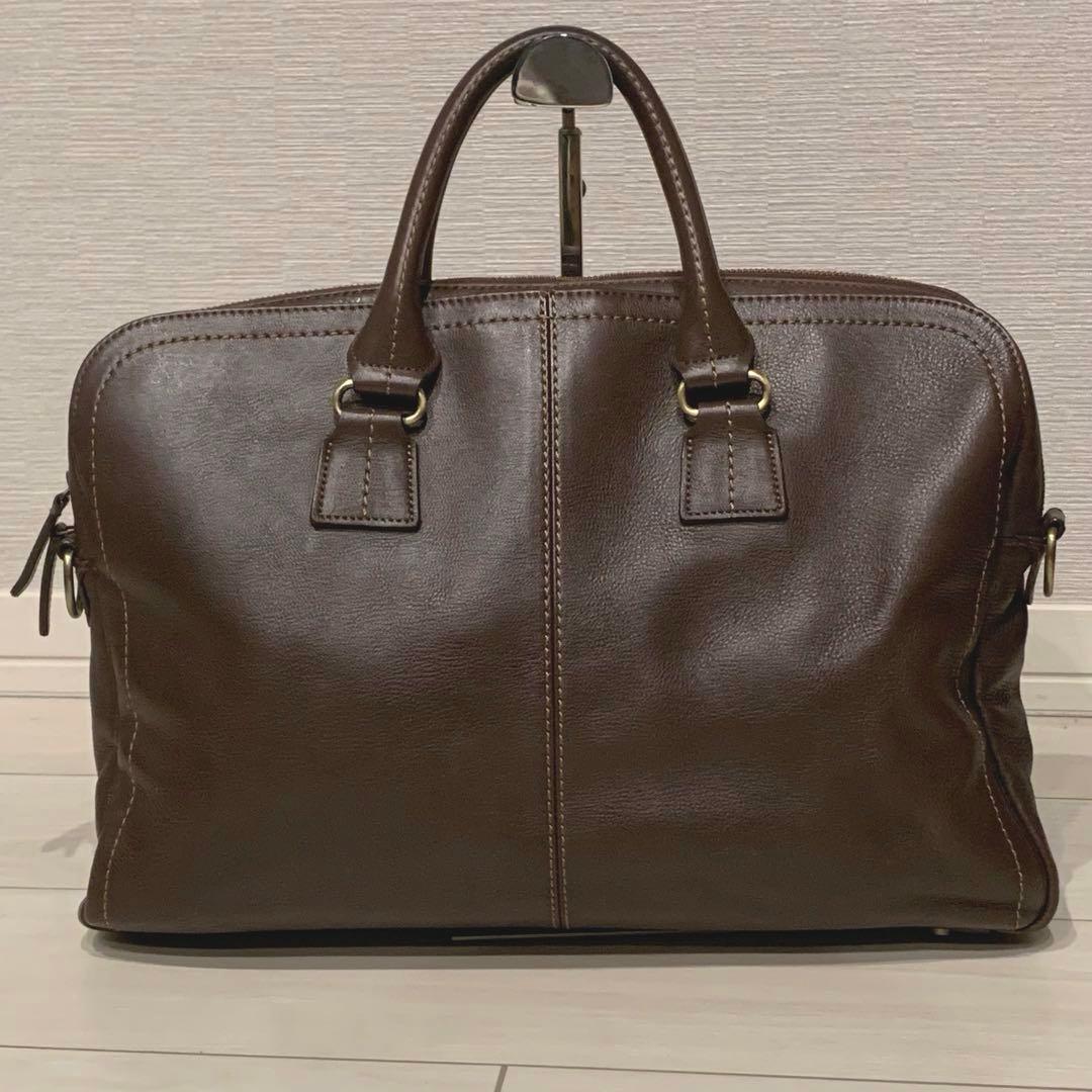 美品✨土屋鞄 プロータ 2way ブリーフケース レザー ブラウン A4 大容量