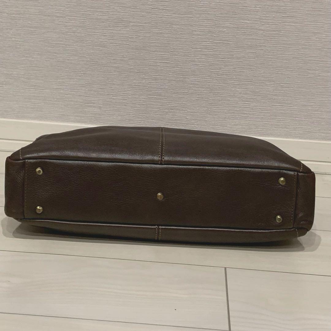 美品✨土屋鞄 プロータ 2way ブリーフケース レザー ブラウン A4 大容量