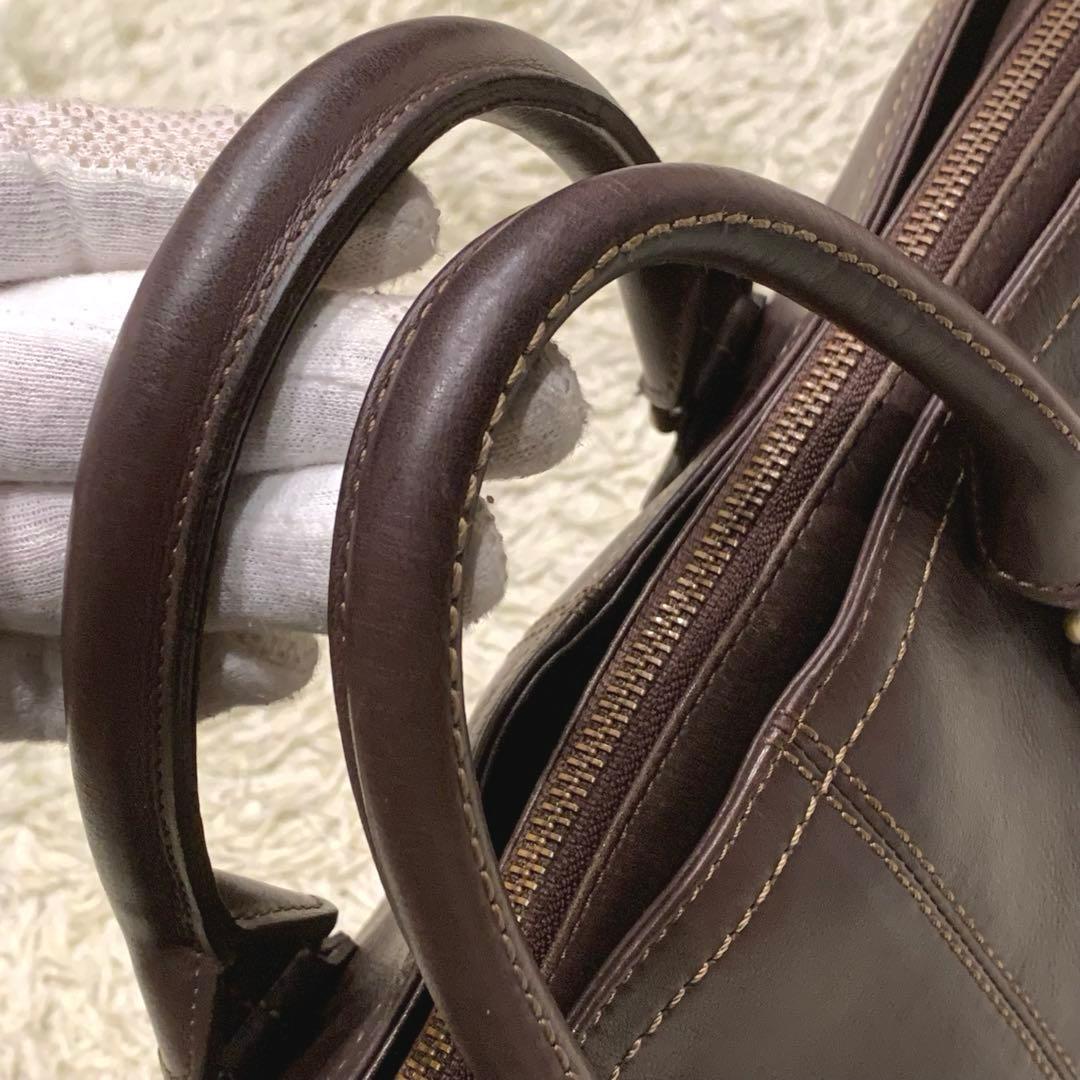 美品✨土屋鞄 プロータ 2way ブリーフケース レザー ブラウン A4 大容量