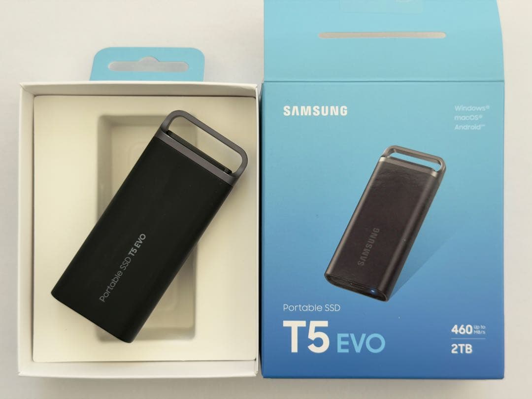 外付けハードディスク・ドライブ Samsung Portable SSD T5 EVO 2TB