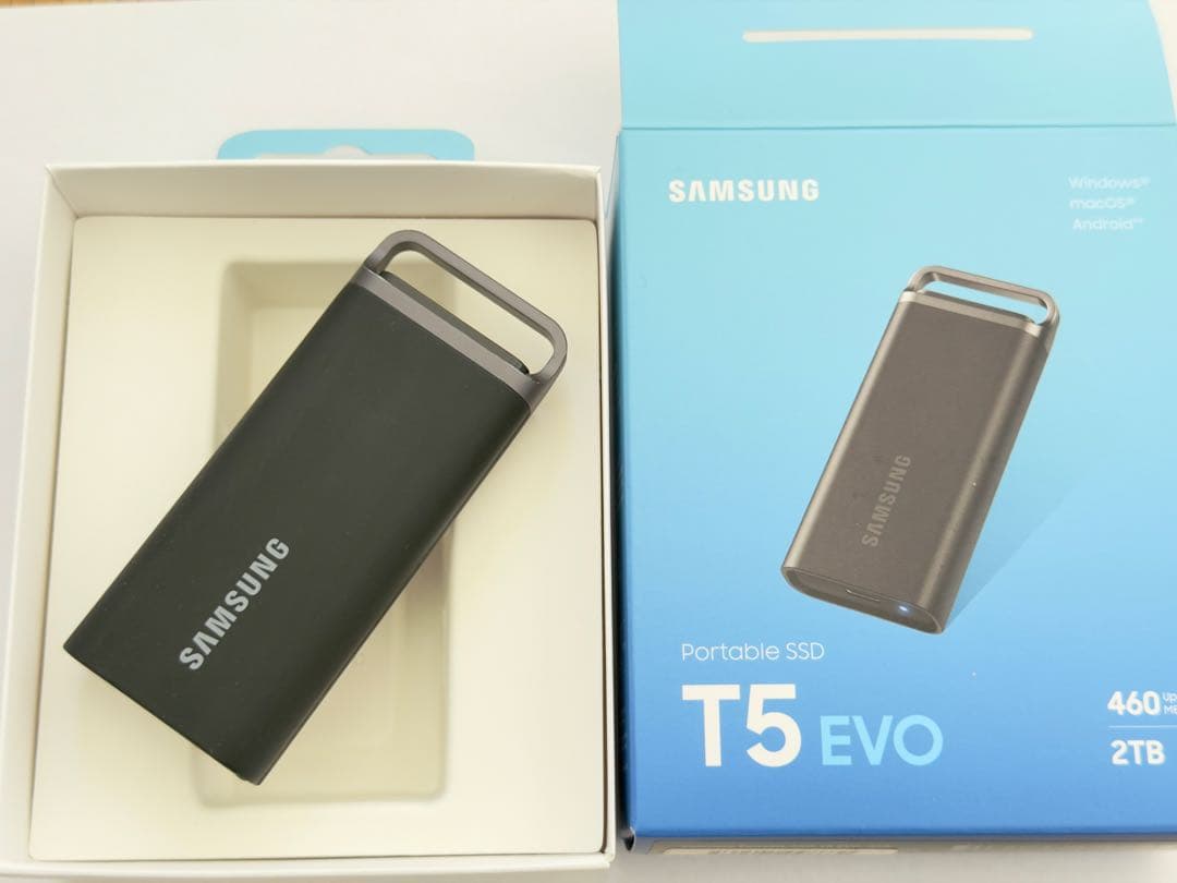 外付けハードディスク・ドライブ Samsung Portable SSD T5 EVO 2TB
