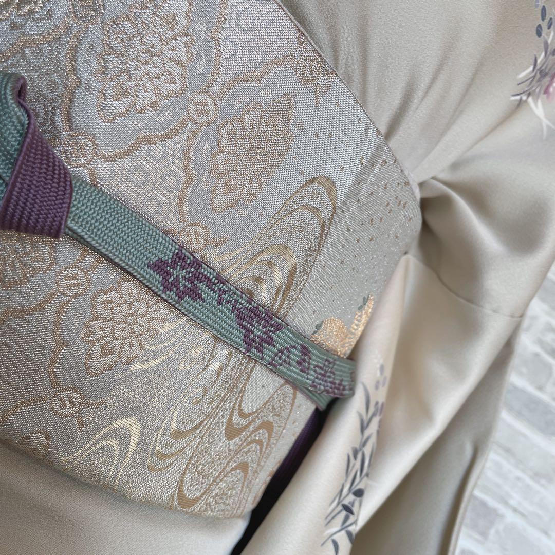 訪問着　フルセット　友禅　菊と梅　儚さ　入学式　卒業式　着物　H6