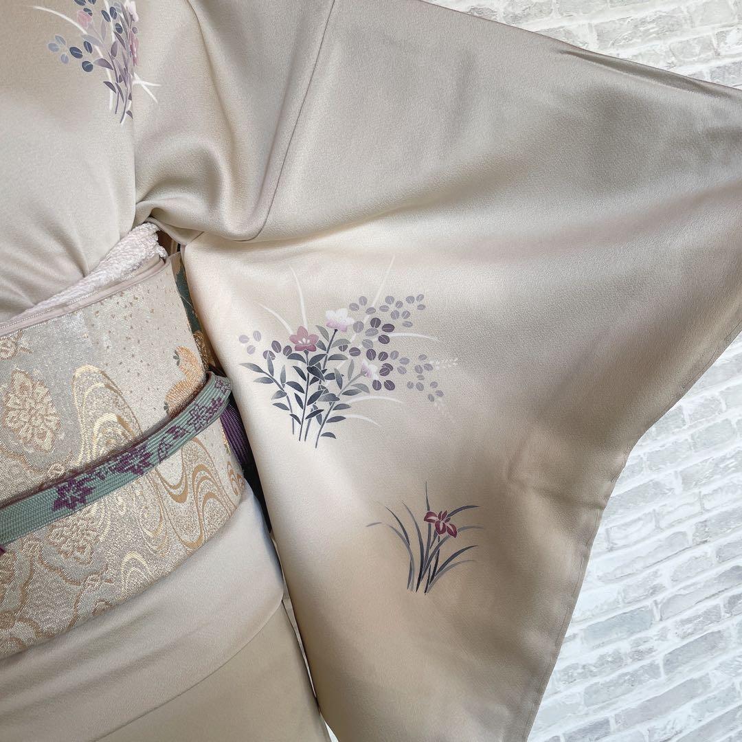 訪問着　フルセット　友禅　菊と梅　儚さ　入学式　卒業式　着物　H6