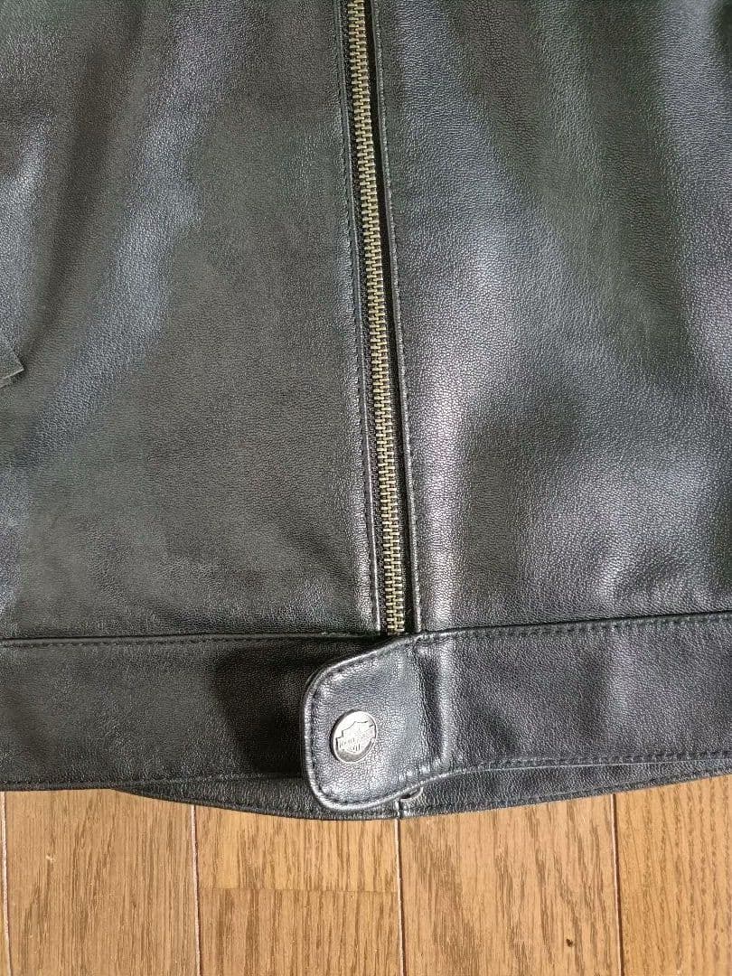 ハーレー本革ブラックレザーシングルライダースジャケットS(日本のM〜Lサイズ程)