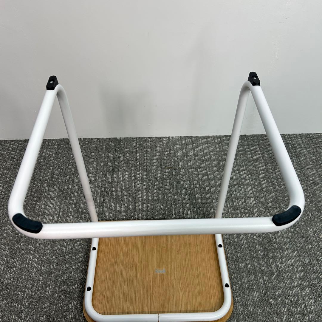 ⑤Knoll/ノル トボガン プルアップテーブル　ホワイトxホワイトオーク