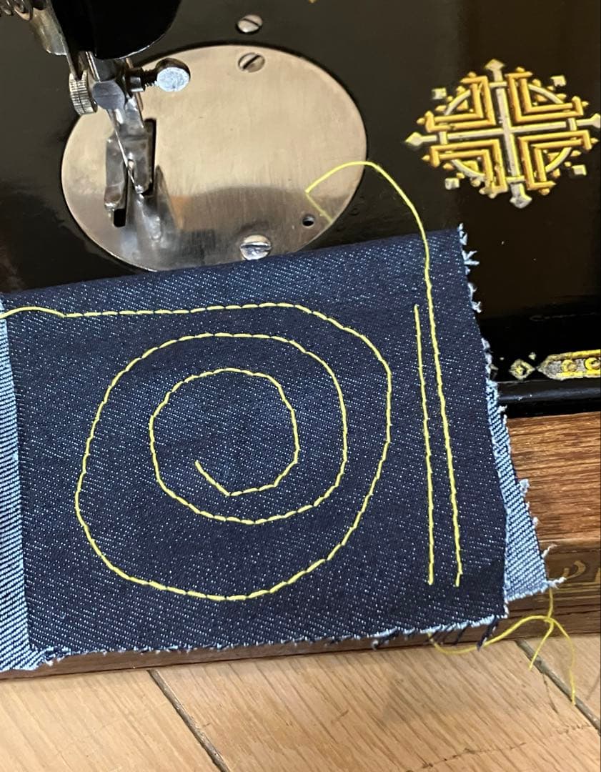 LEADチェーンステッチ・ミシン★整備・調整機★実働単環ミシン★昭和アンティーク