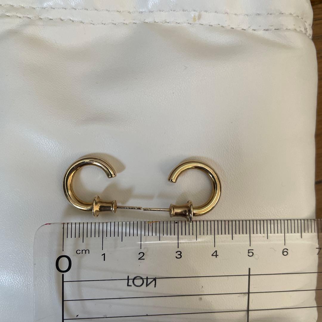 LON ゴールド フープピアス 約3cm