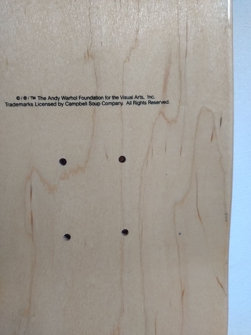 アンディウォーホル×THE SKATEROOM スケートデッキ キャンベルスープ