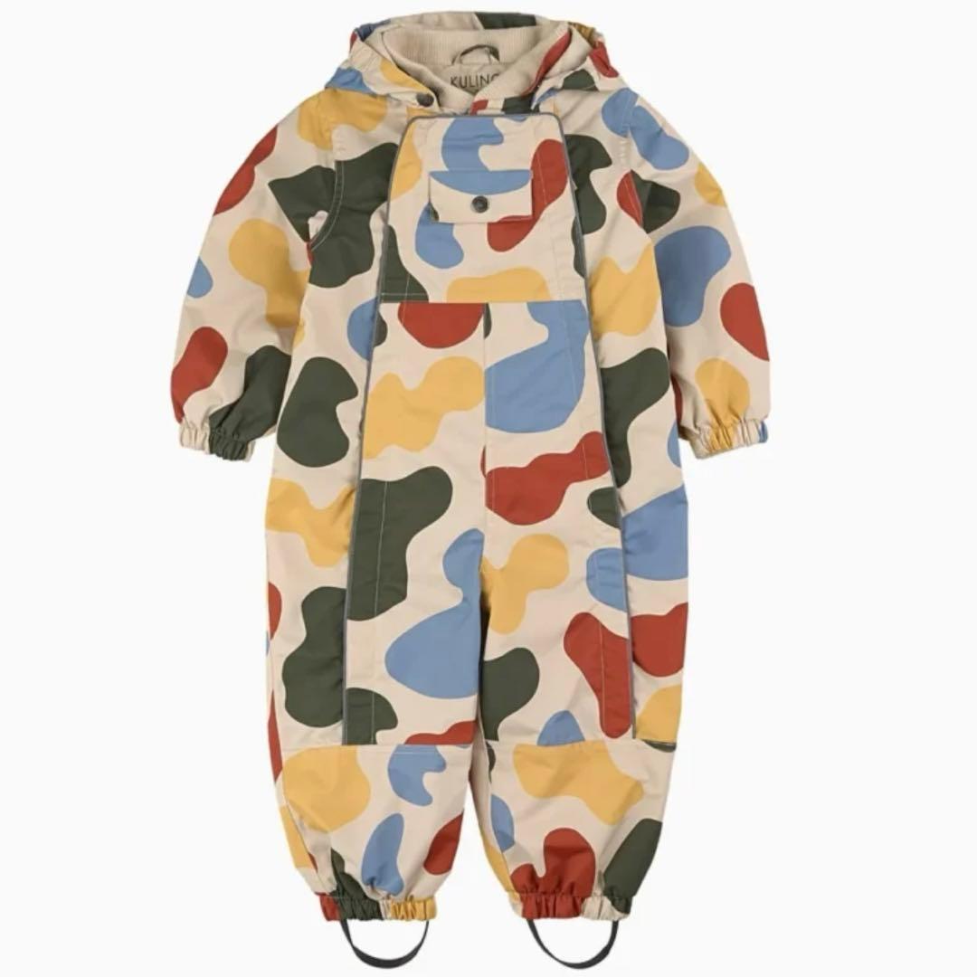 【美品】Kuling カバーオール スノーウェア つなぎ 86cm