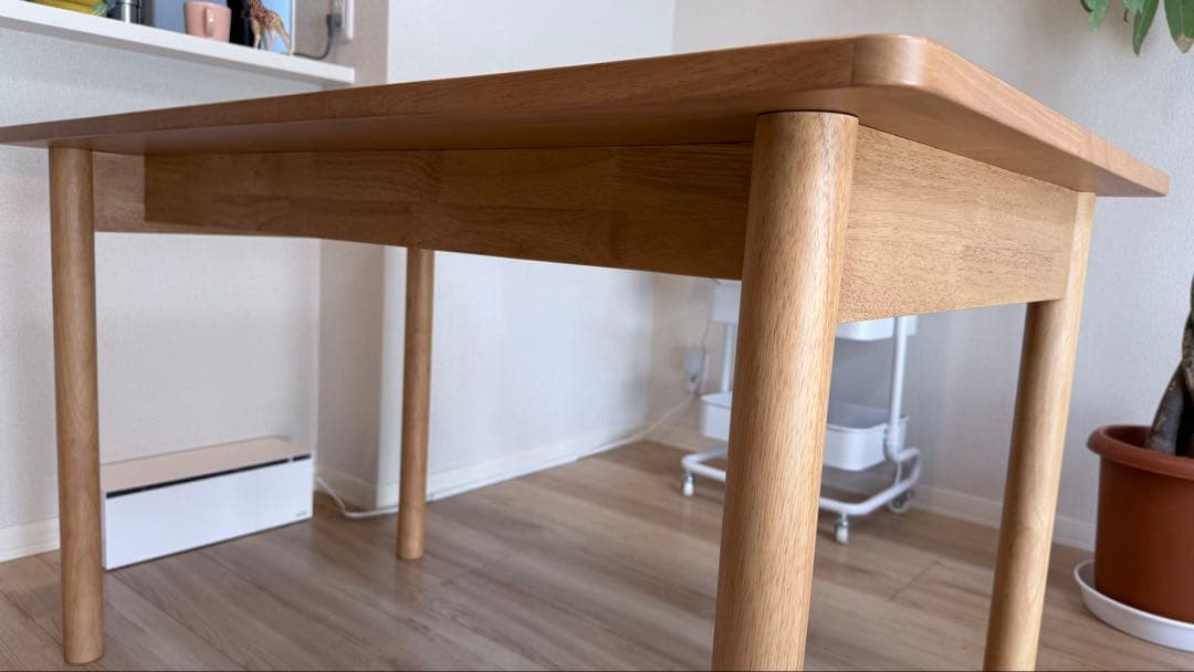 【引越しのため出品】無印良品 木製テーブル 120×70cm／使用約1年・美品