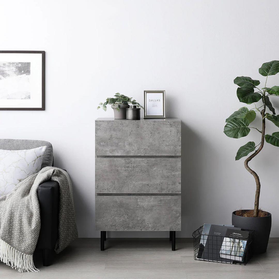 RASIK Stova ストーヴァ 木製キャビネット グレー