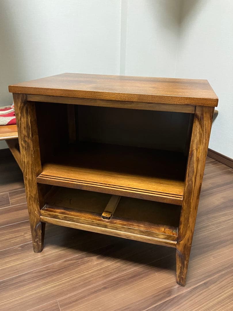 アンティーク木製サイドテーブル