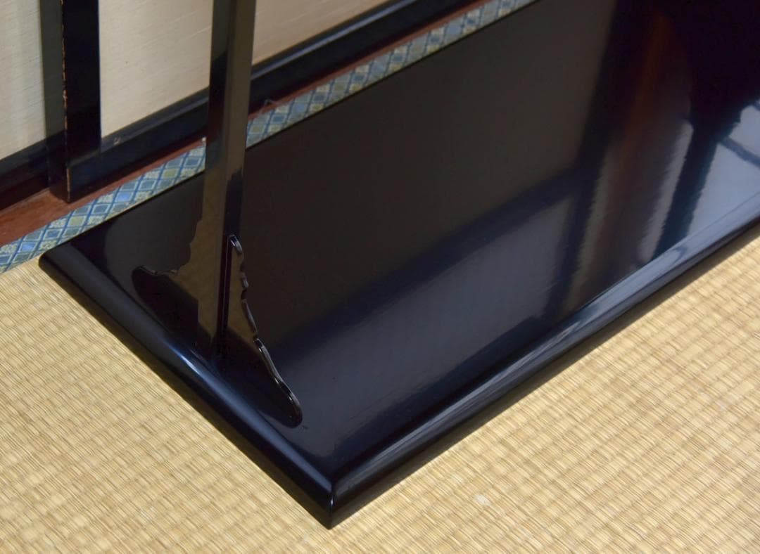 真塗　及台子【極上品】組立式　飾り棚　お茶道具／共箱