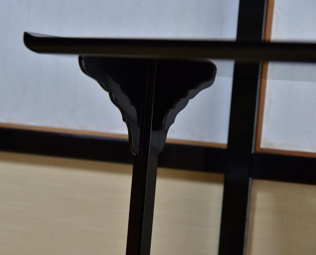 真塗　及台子【極上品】組立式　飾り棚　お茶道具／共箱