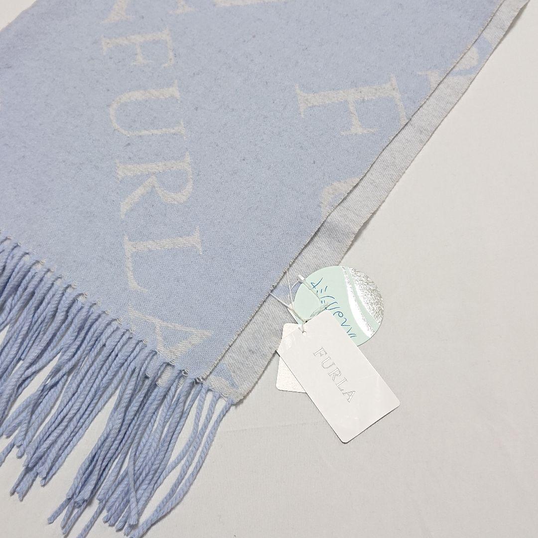【新品タグ付き】フルラ カシミヤ100%大判ストール 文字