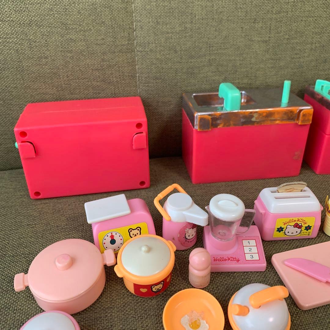 レア　当時物　キティ　ままごと　ミニチュア　キッチン　1995 サンリオ　レトロ