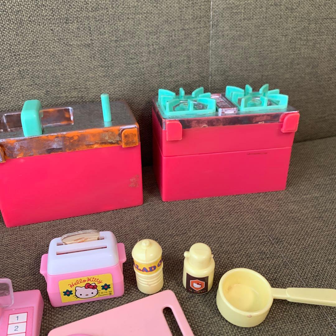 レア　当時物　キティ　ままごと　ミニチュア　キッチン　1995 サンリオ　レトロ