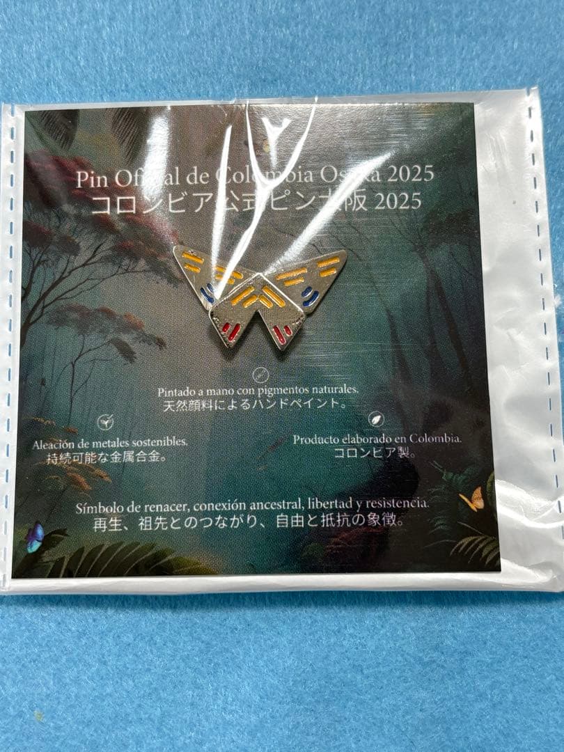 関西万博　コロンビア　ピンバッチ