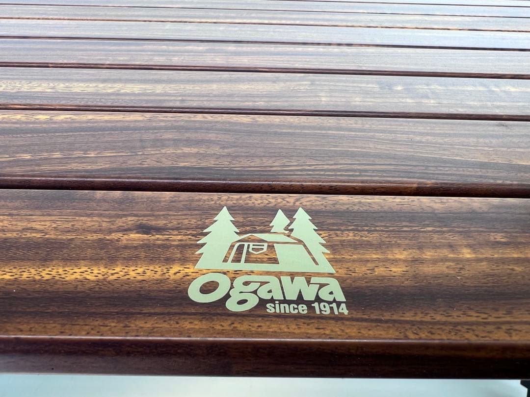 ogawa ハイ&ローテーブル ウッドテーブル アウトドア 美品