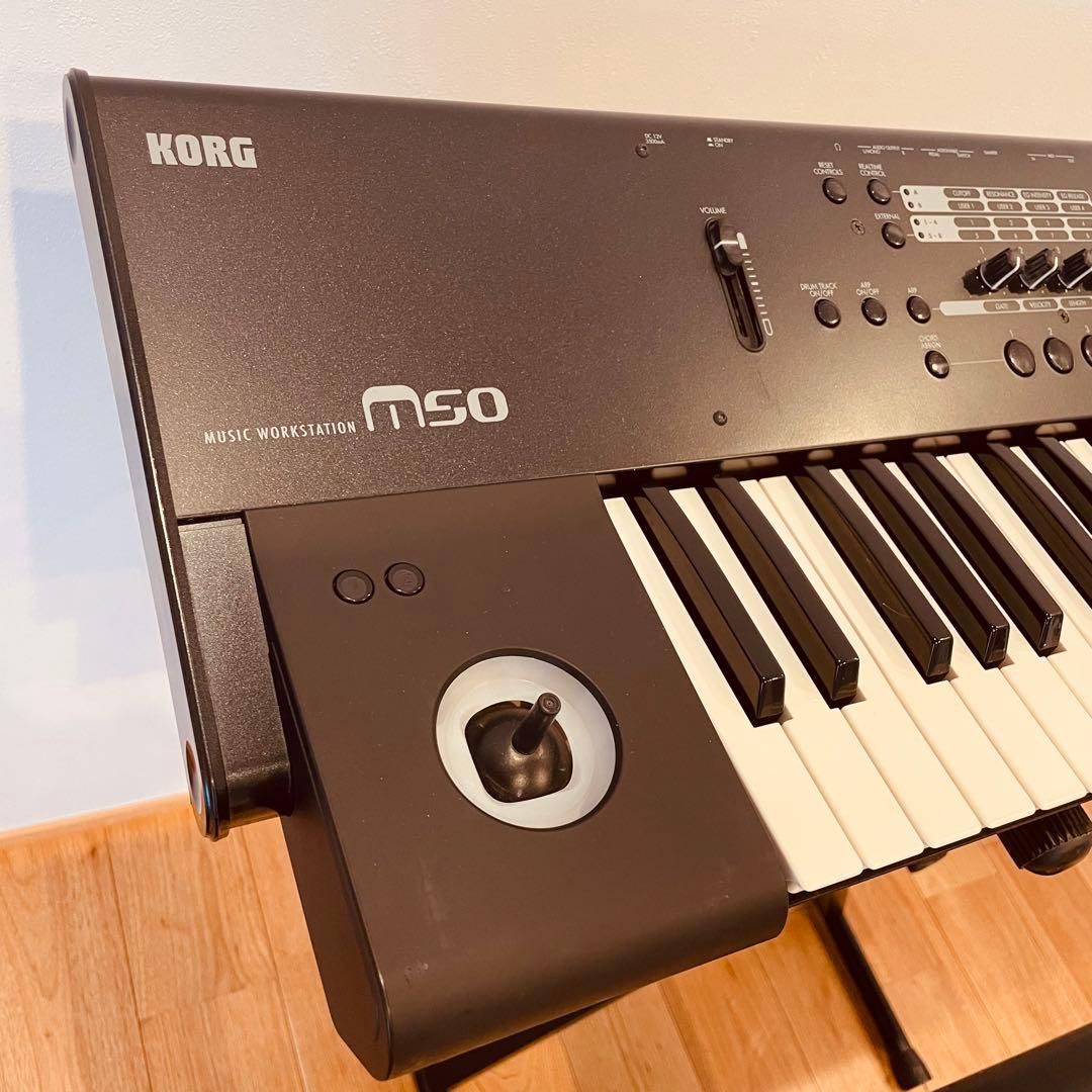 希少 KORG M50-73 シンセサイザー キーボード 台 フットペダル